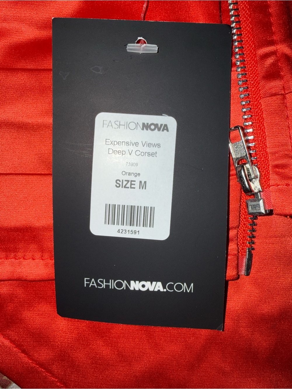 Fashion Nova Plunge Corset Top - Picture 2 of 2